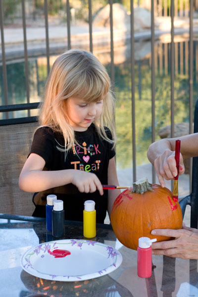 Little Girl Painting